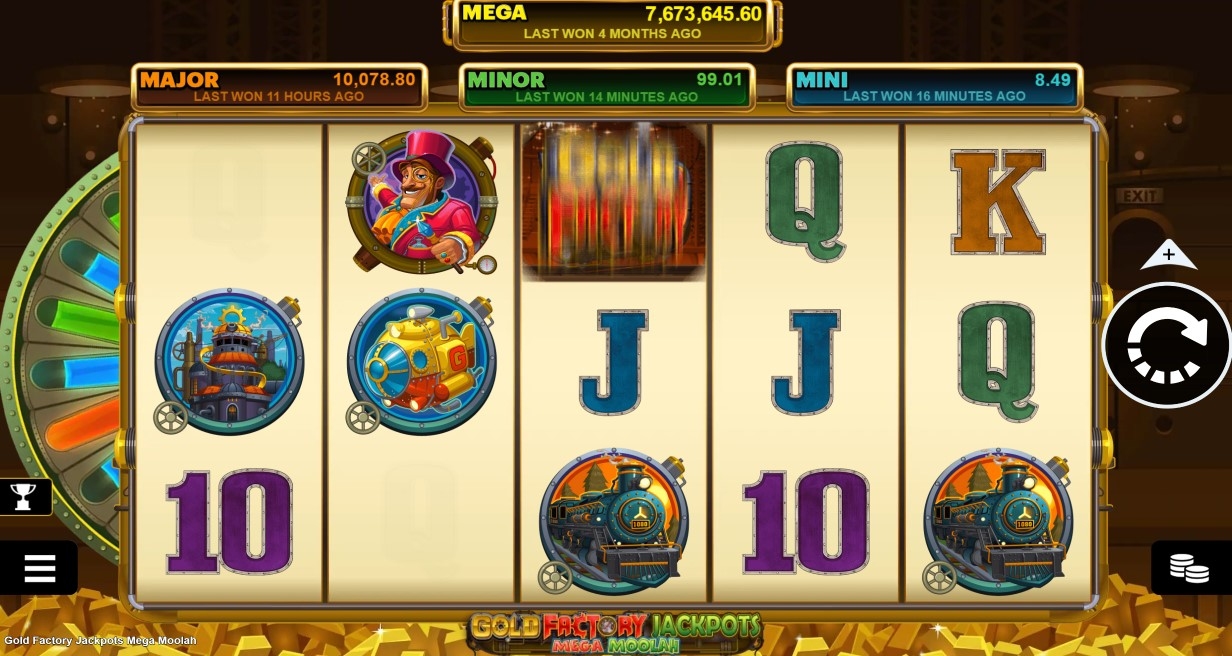 Gold Factory Jackpots Mega Moolah Slot Gameplay