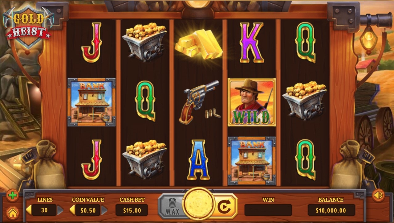 Gold Heist Slot Gameplay