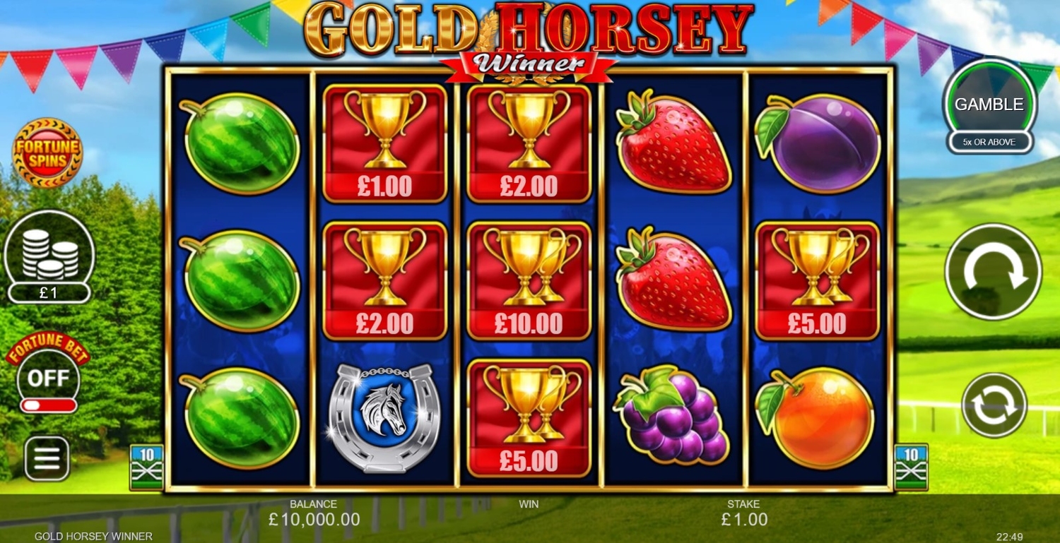 Gold Horsey Winner Slot Gameplay