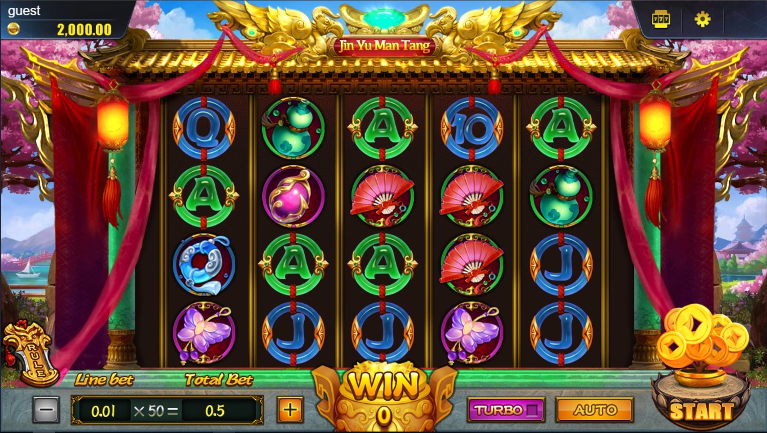 Gold Jade (Jin Yu Man Tang) Slot Gameplay
