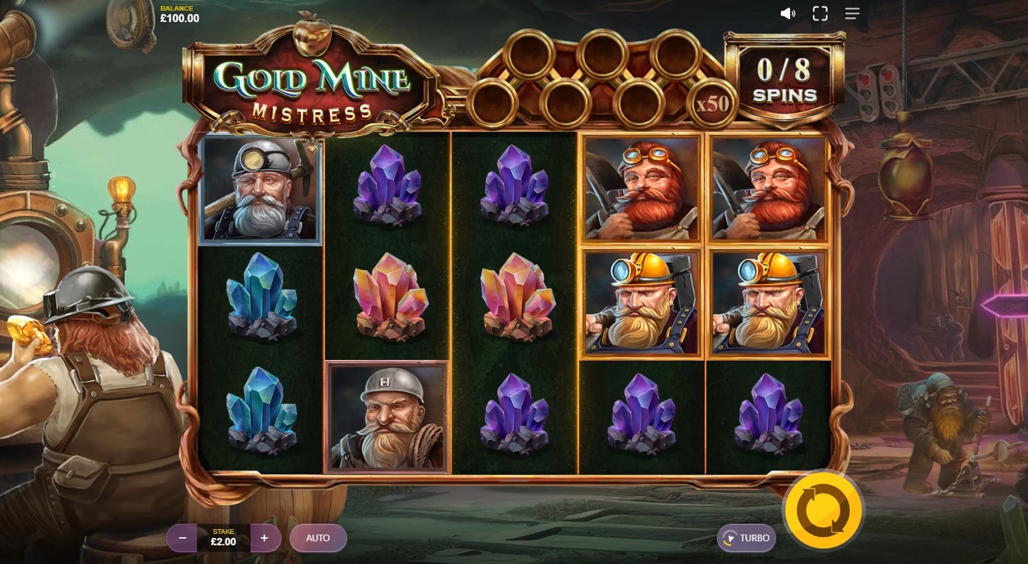 Gold Mine Mistress Slot Gameplay