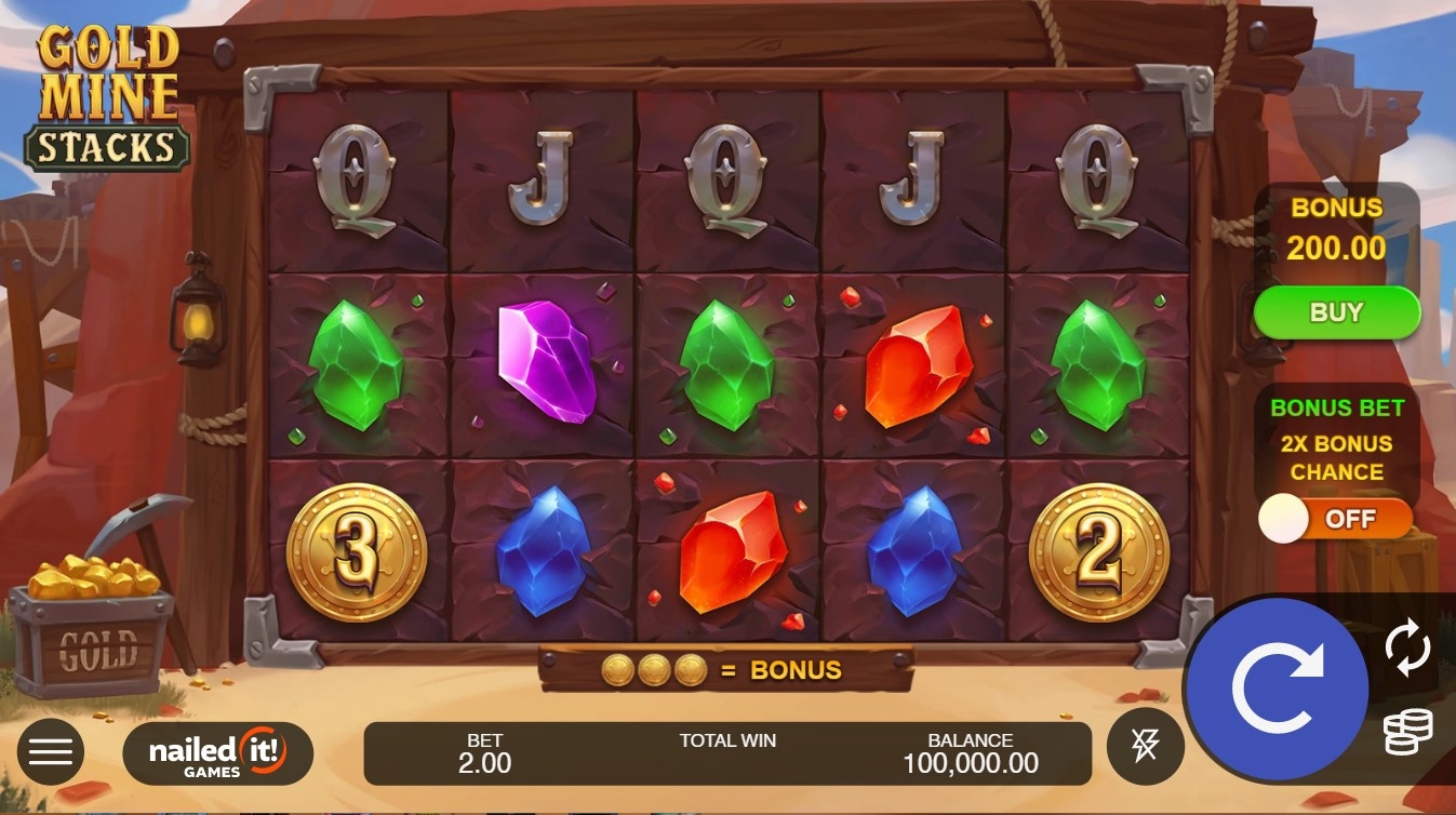 Gold Mine Stacks Slot Gameplay