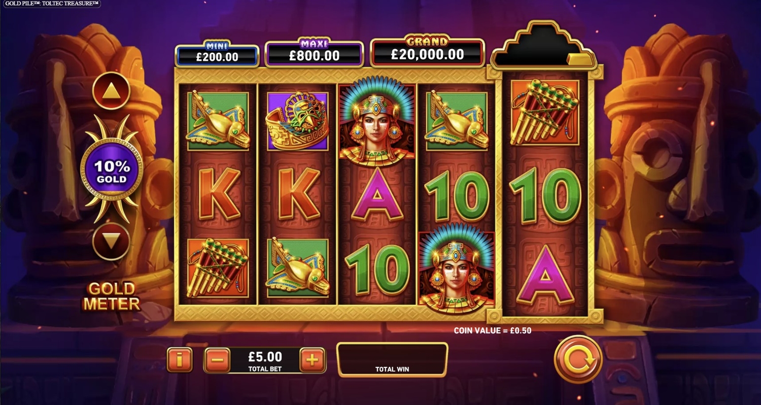 Gold Pile: Toltec Treasure Slot Gameplay