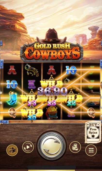 Gold Rush Cowboys Slot Gameplay