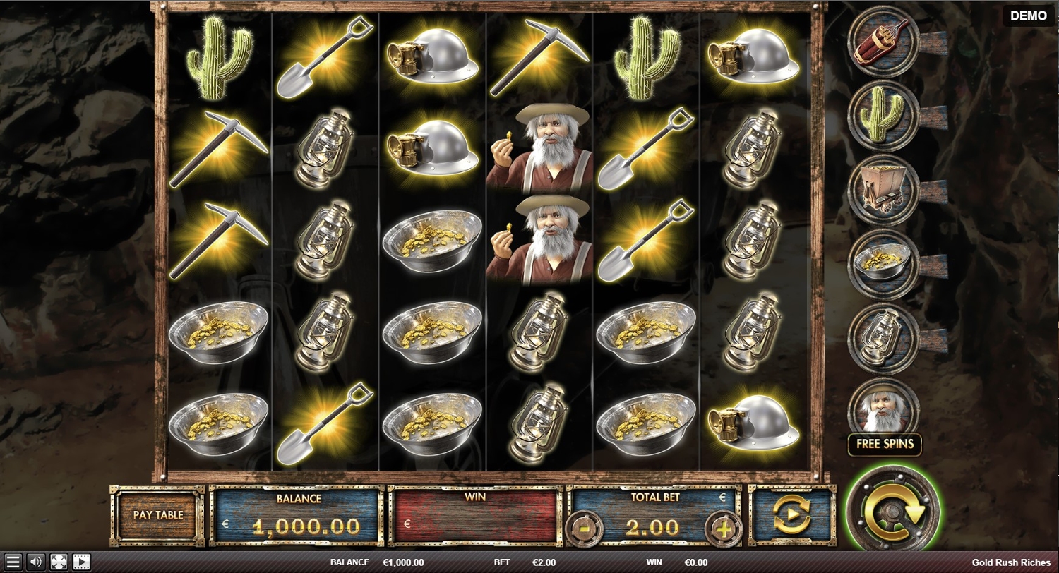Gold Rush Riches Slot Gameplay