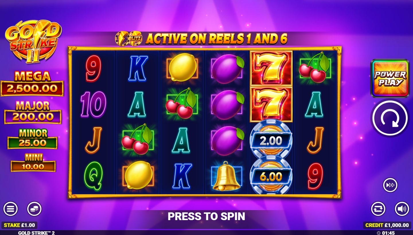 Gold Strike II Slot Gameplay