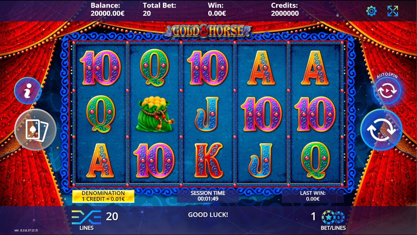 Gold and Horse Slot Gameplay