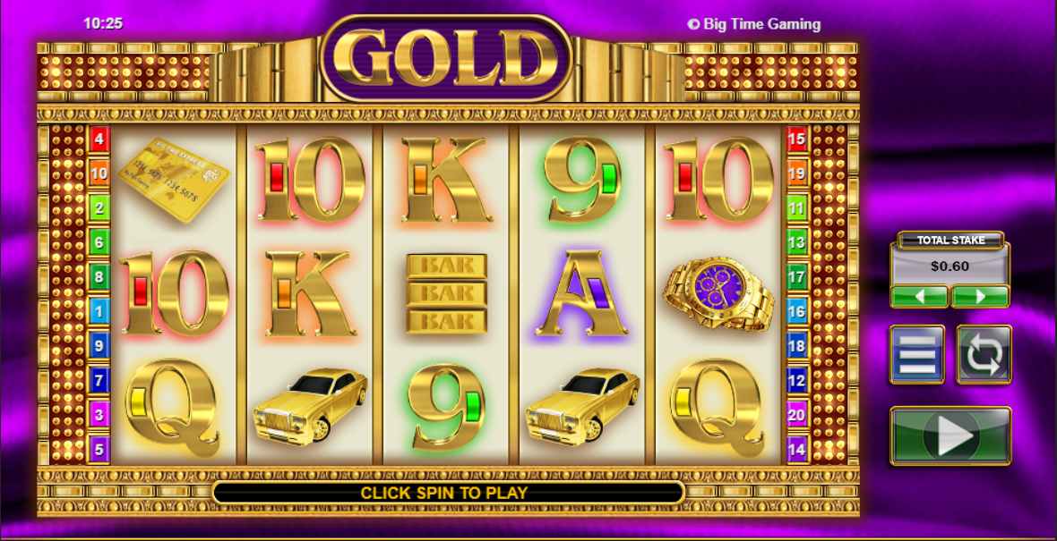 Gold Slot Gameplay