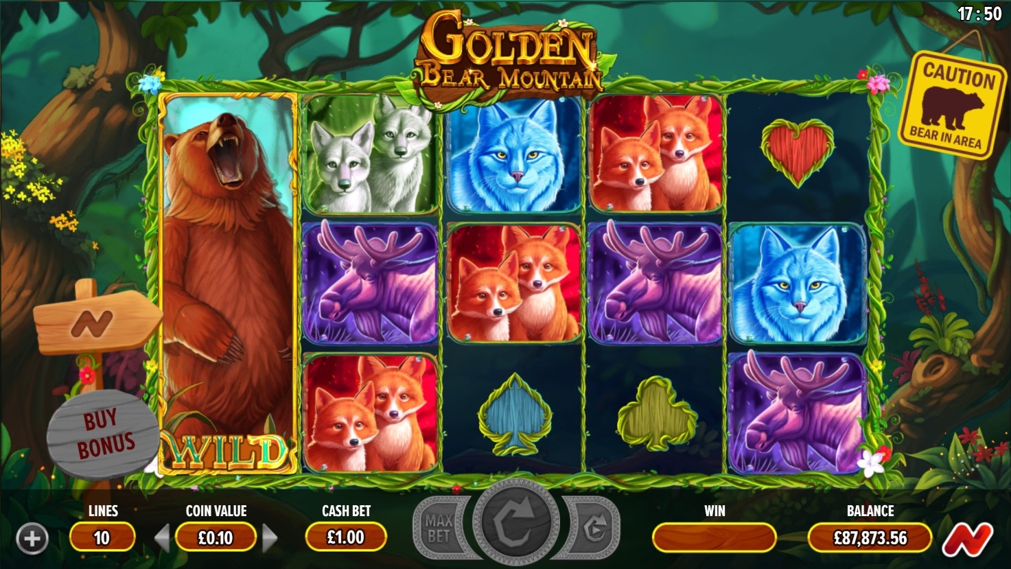 Golden Bear Mountain Slot Gameplay