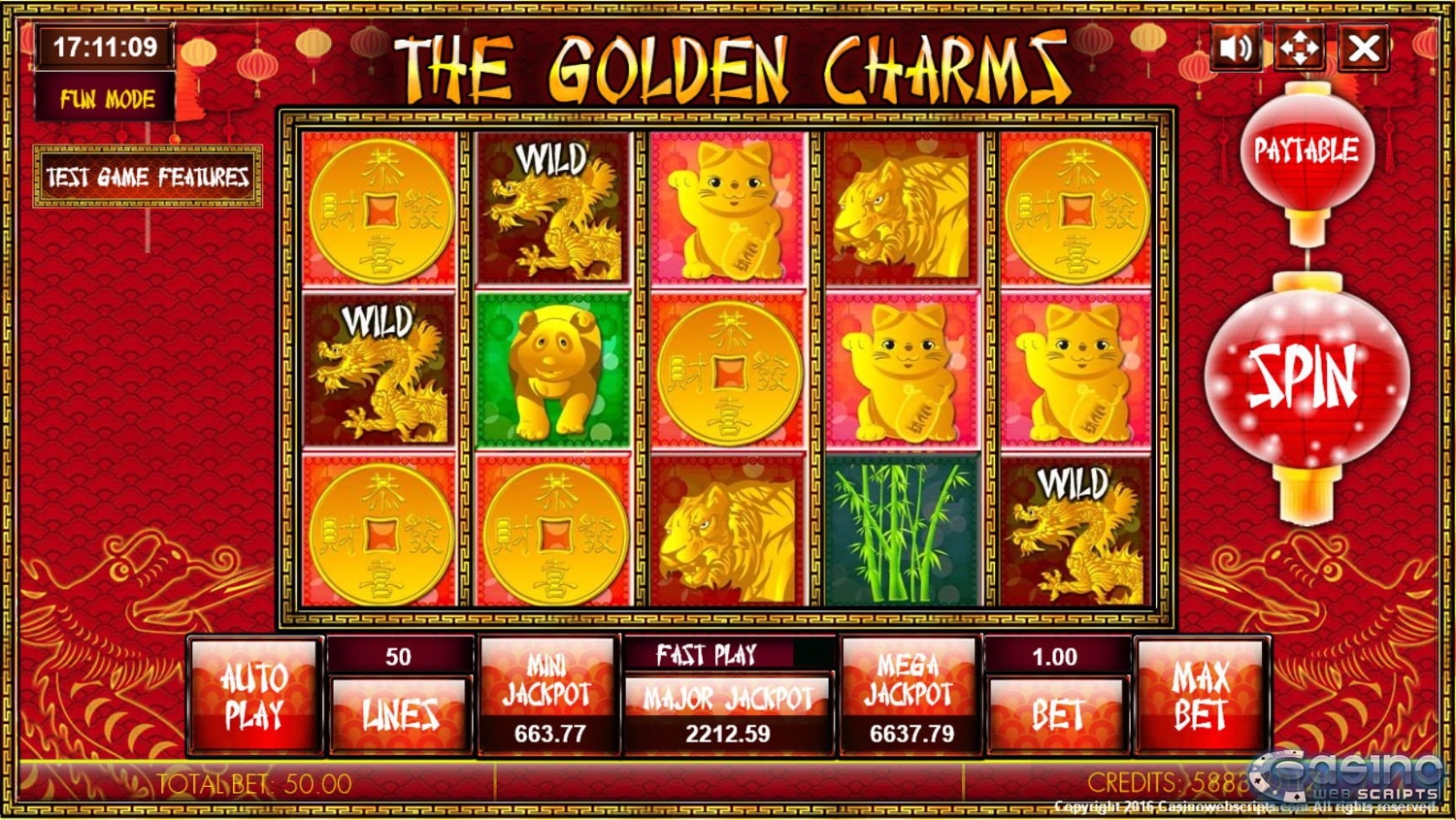 Golden Charms Slot Gameplay