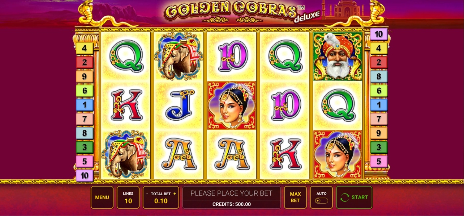 Golden Cobras Deluxe Slot Gameplay