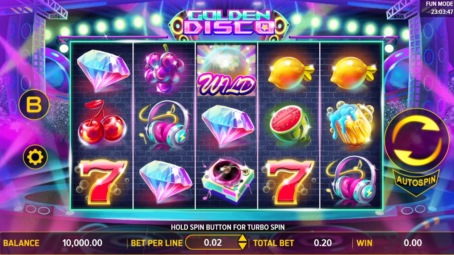Golden Disco (Aspect Gaming) Slot Gameplay