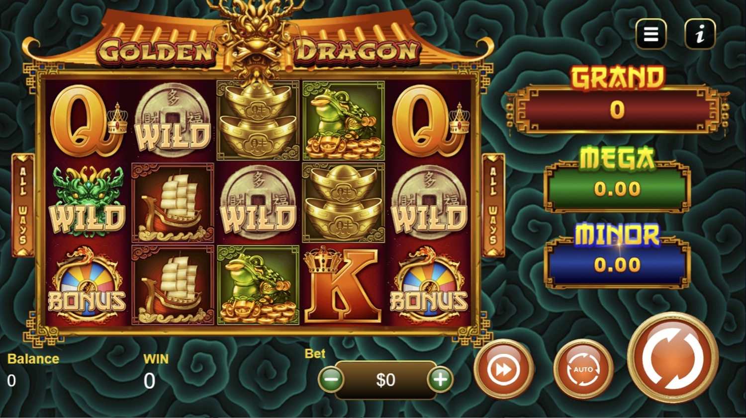 Golden Dragon Jackpot Slot Gameplay