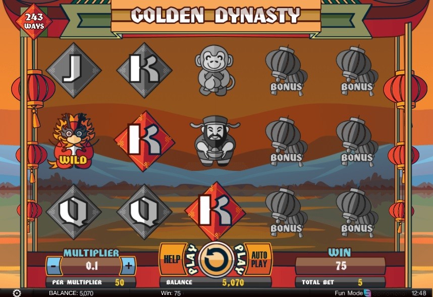 Golden Dynasty Slot Gameplay