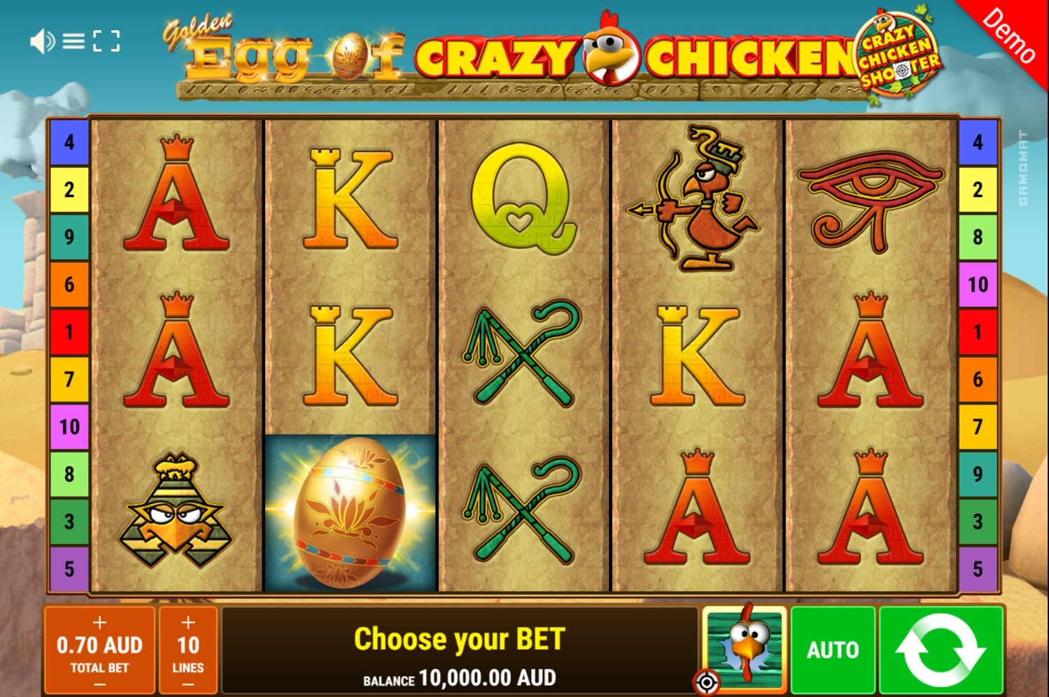 Golden Egg of Crazy Chicken - Crazy Chicken Shooter Slot Gameplay