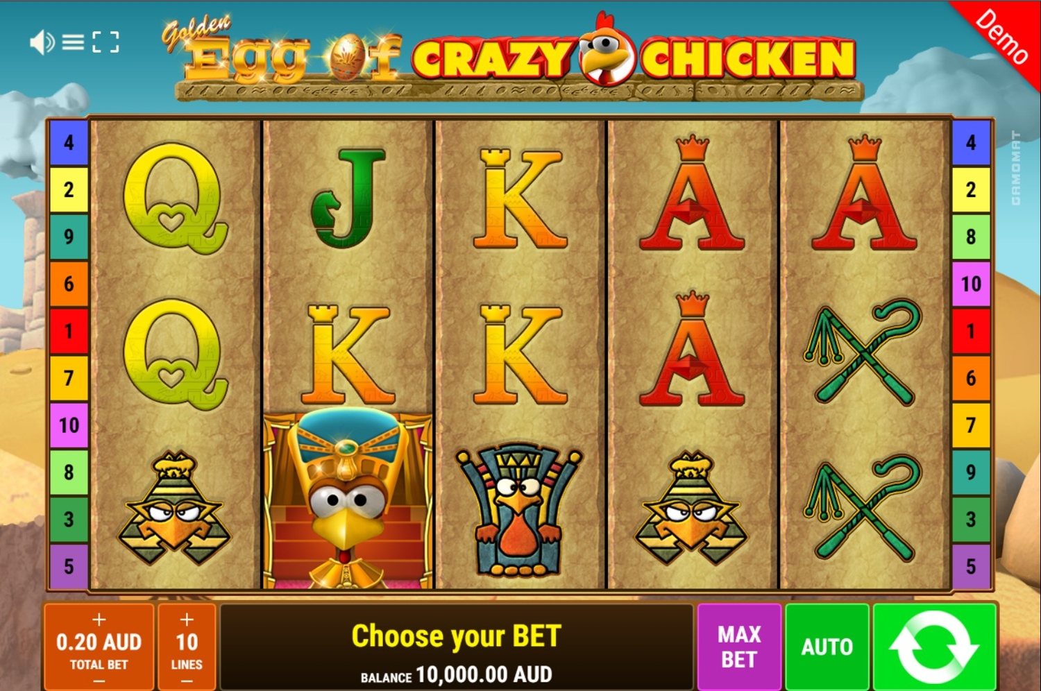 Golden Egg of Crazy Chicken Slot Gameplay