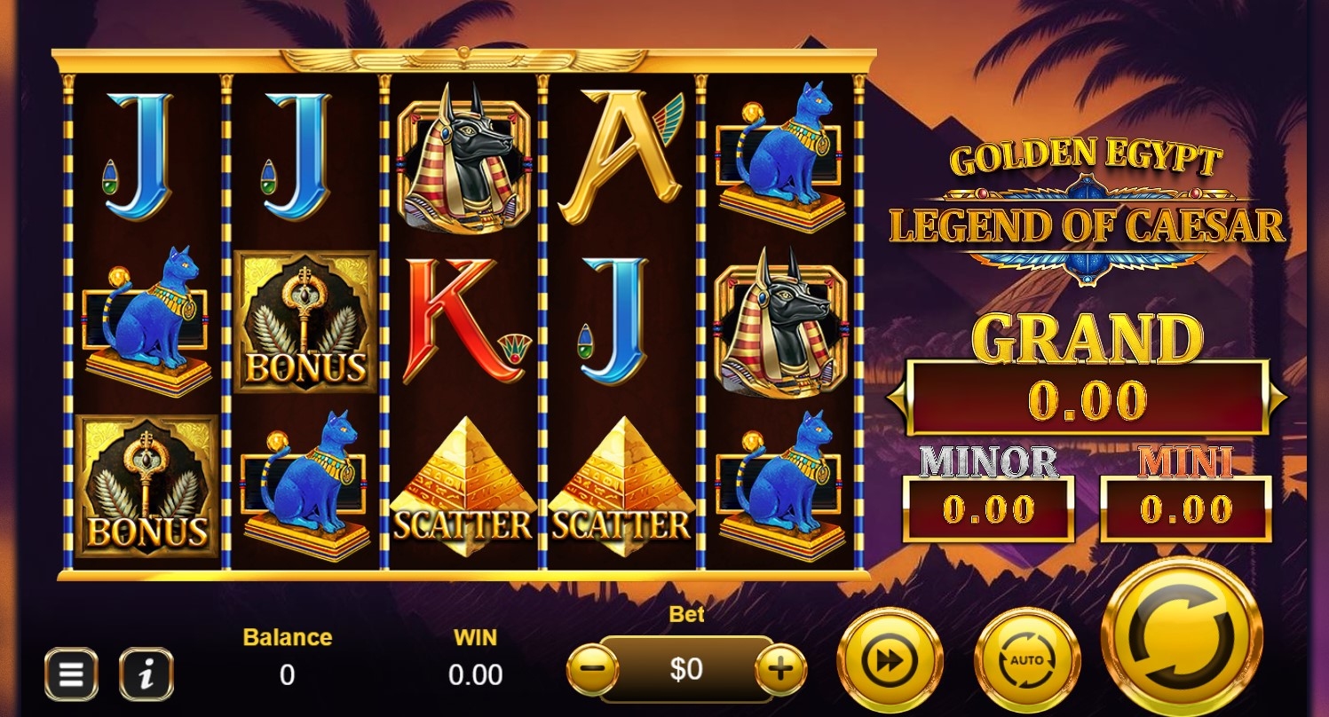 Golden Egypt Legend of Caesar Slot Gameplay