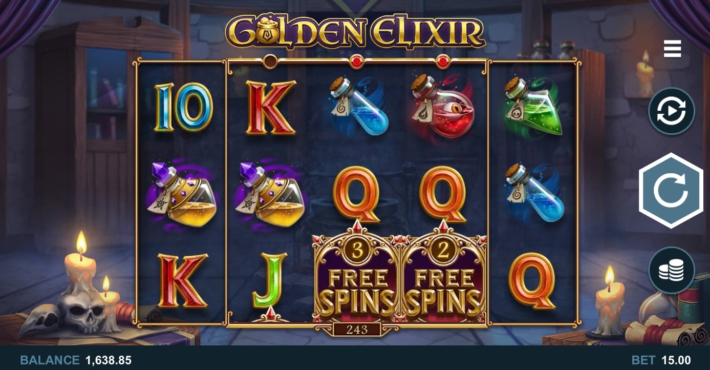 Golden Elixir Slot Gameplay