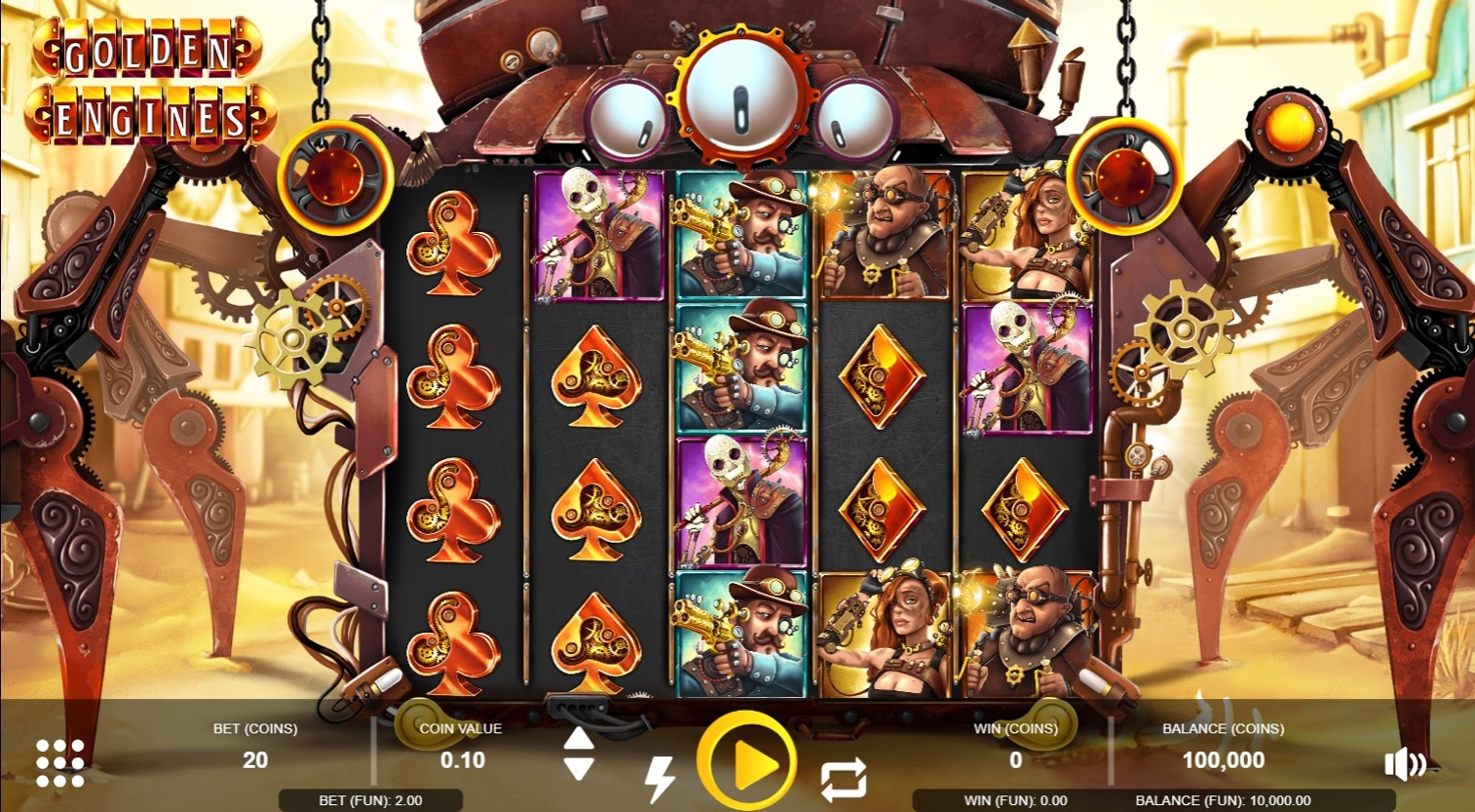 Golden Engines Slot Gameplay