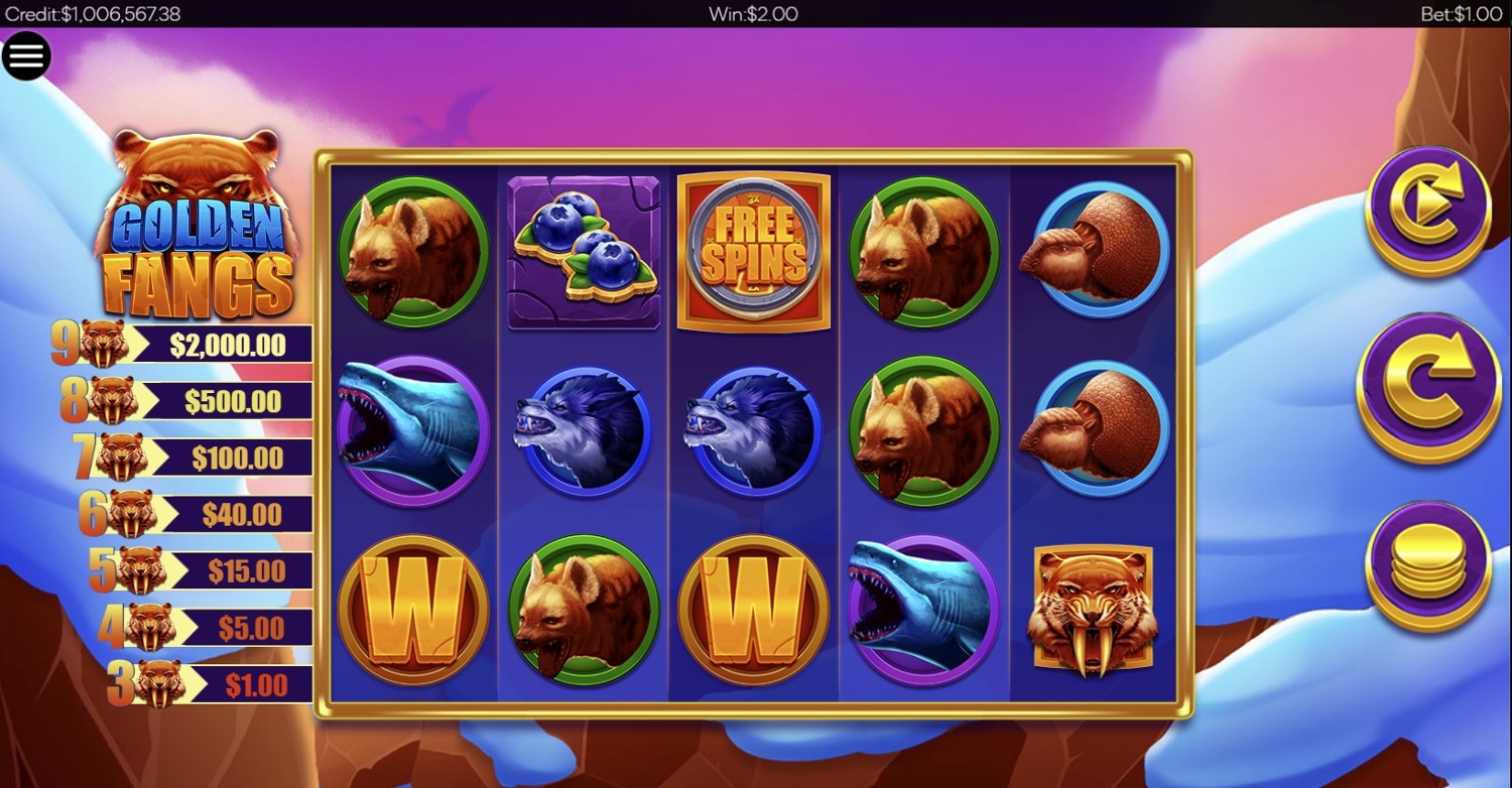 Golden Fangs Slot Gameplay