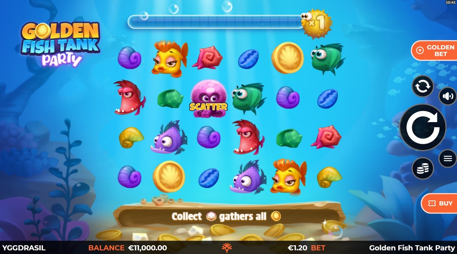 Golden Fish Tank Party Slot Gameplay