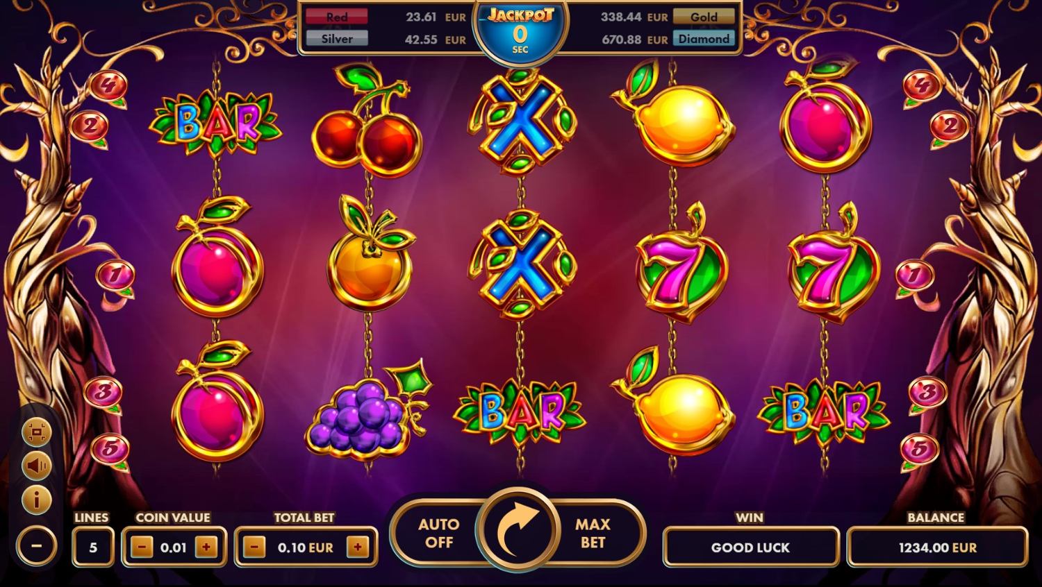 Golden Fruits Slot Gameplay