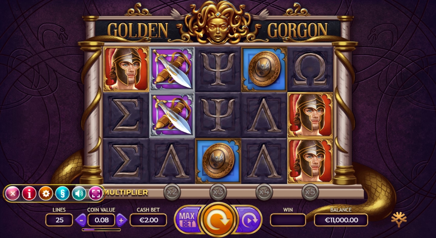 Golden Gorgon Slot Gameplay