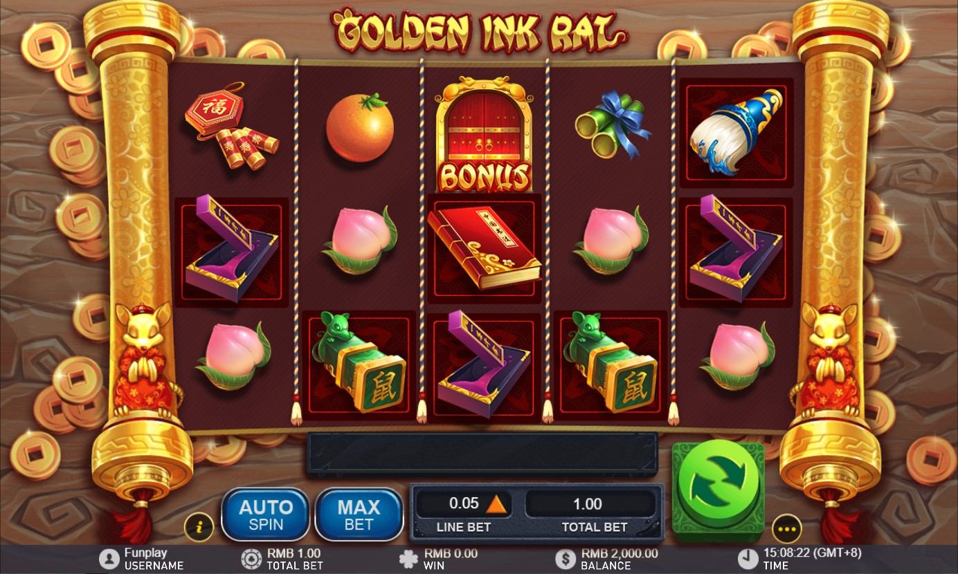 Golden Ink Ral Slot Gameplay