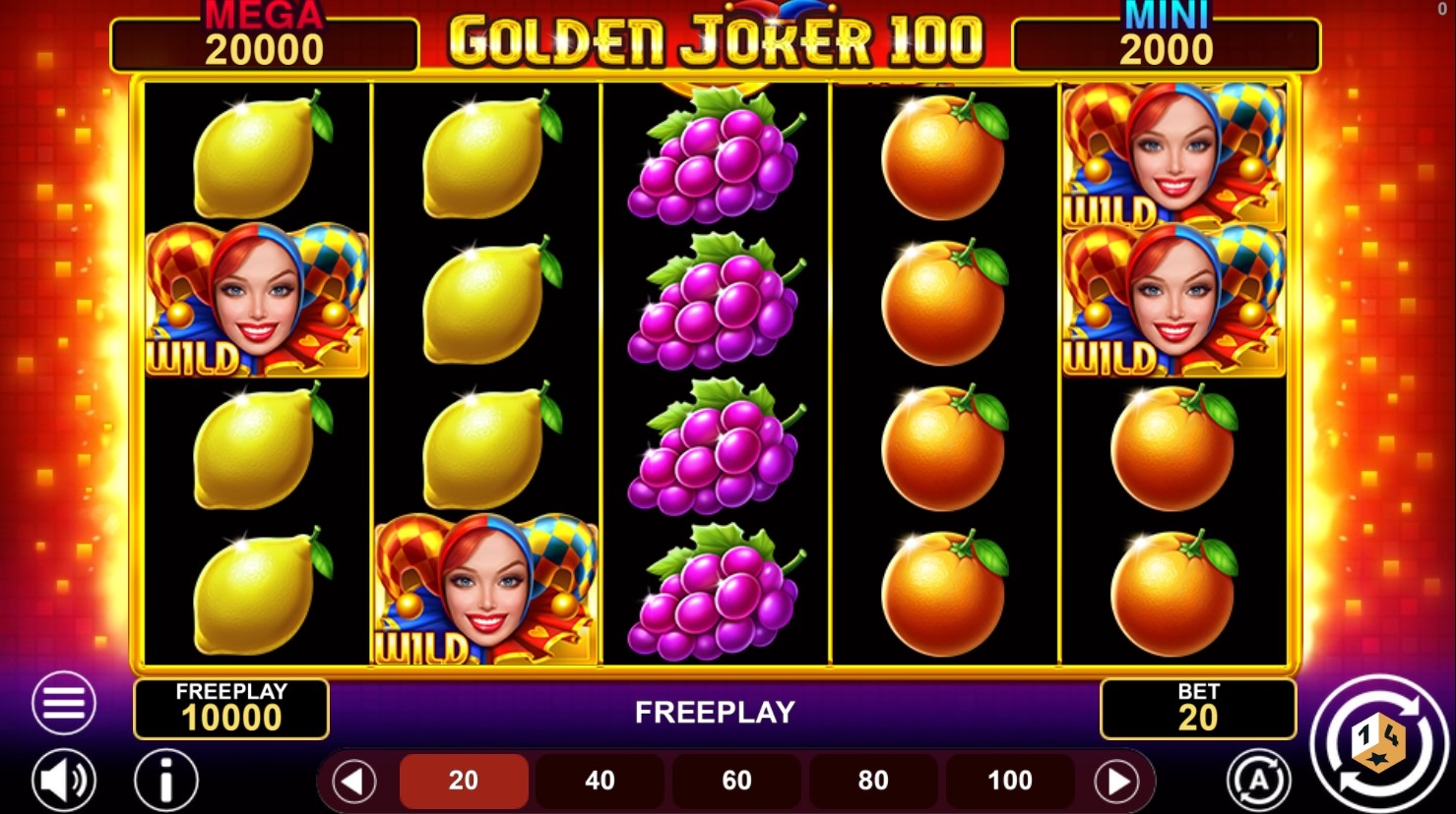 Golden Joker 100 Hold and Win Slot Gameplay