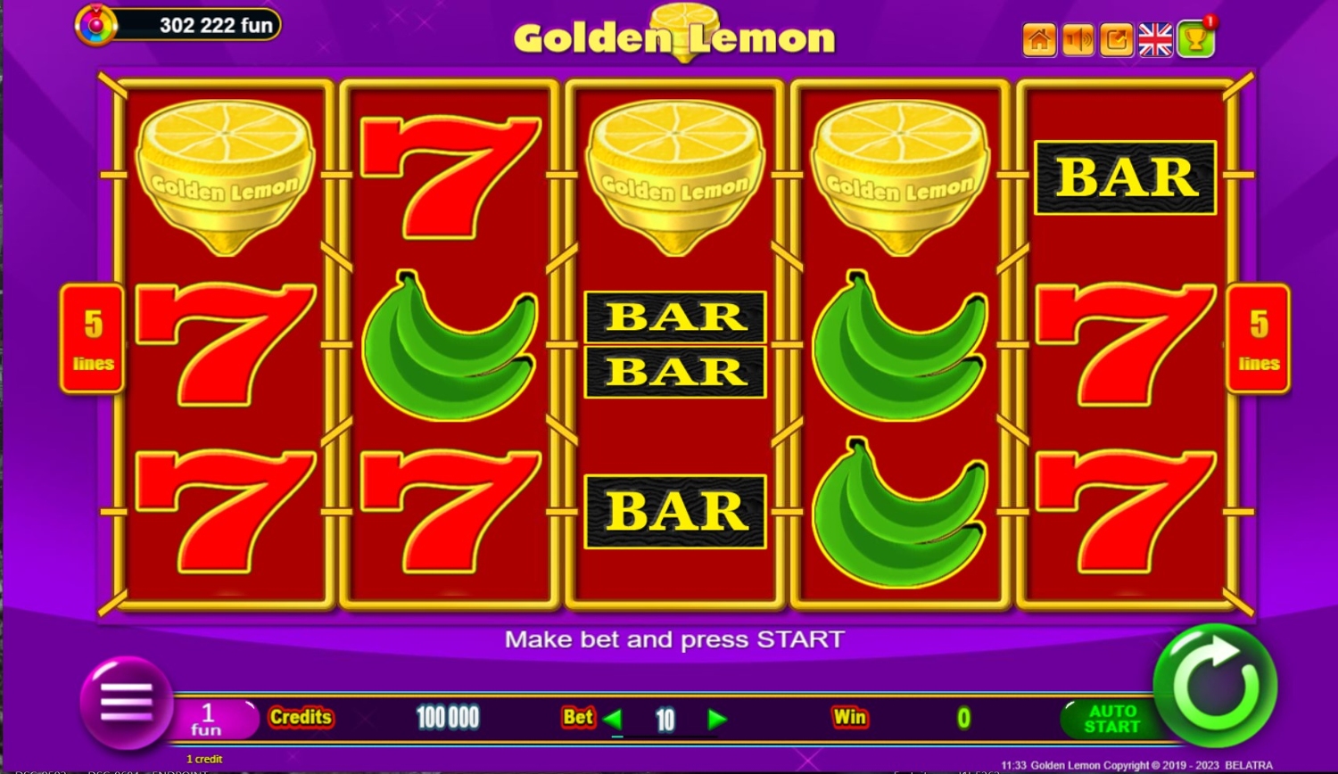 Golden Lemon Slot Gameplay