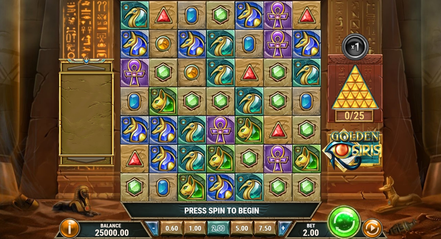 Golden Osiris Slot Gameplay