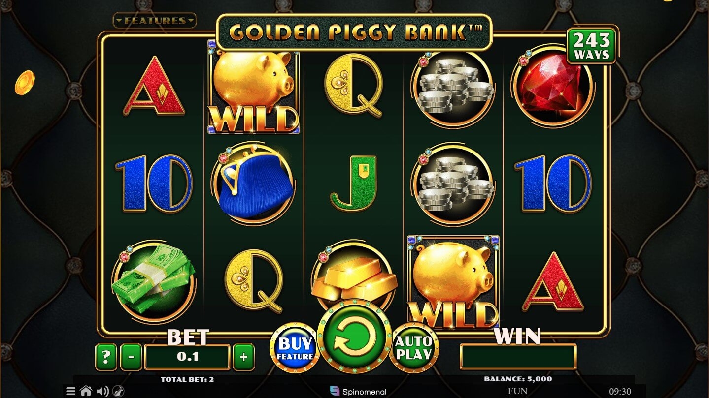Golden Piggy Bank Slot Gameplay