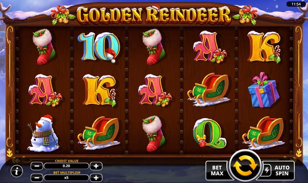 Golden Reindeer Slot Gameplay