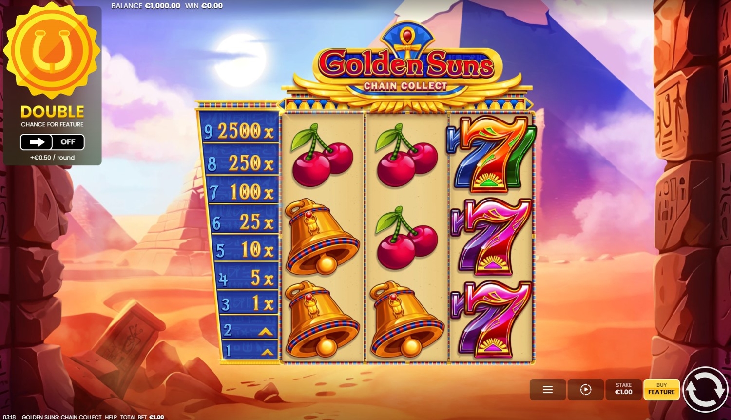 Golden Suns: Chain Collect Slot Gameplay
