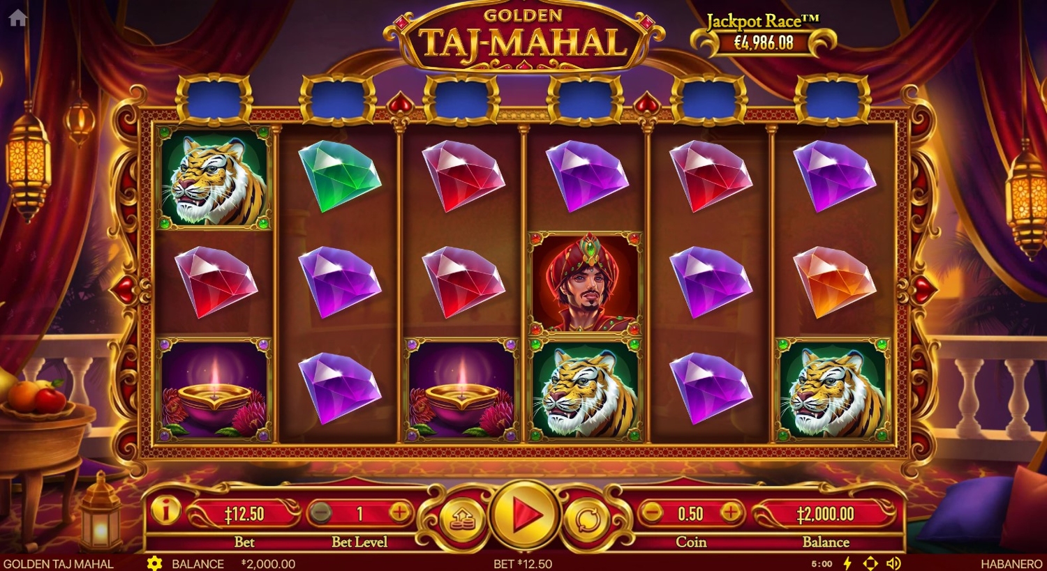 Golden Taj Mahal Slot Gameplay