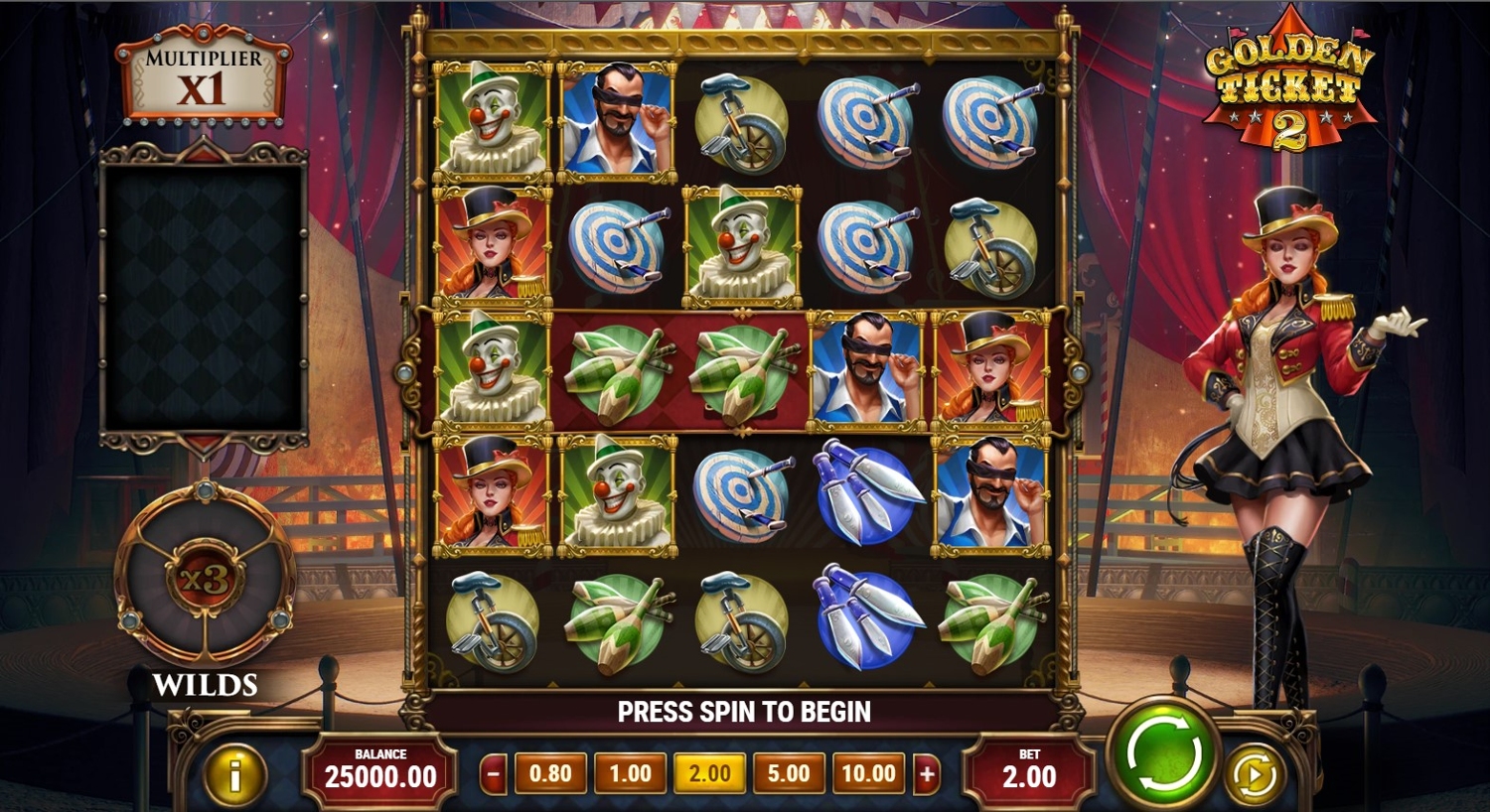 Golden Ticket 2 Slot Gameplay