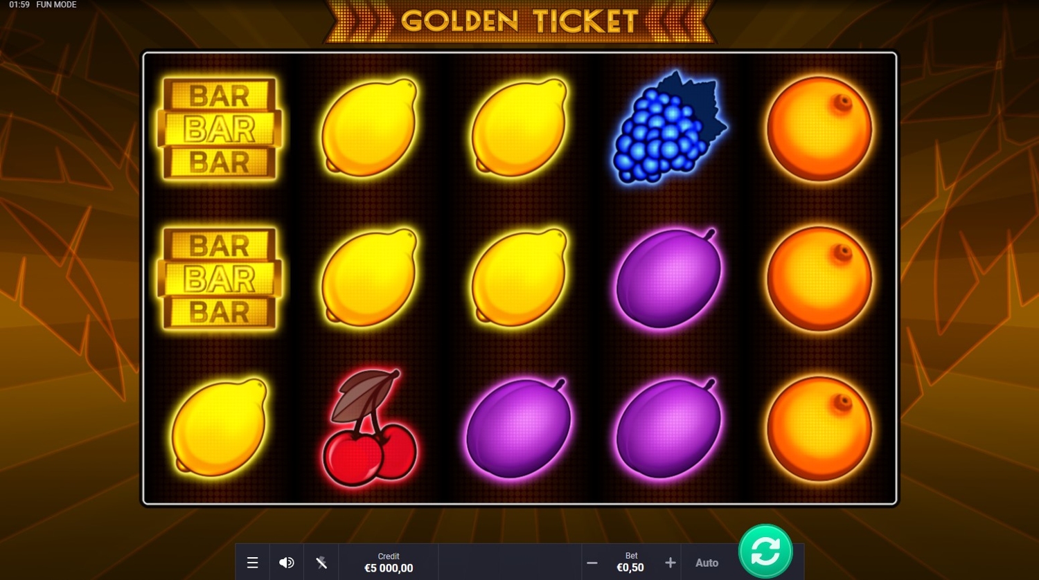 Golden Ticket Slot Gameplay