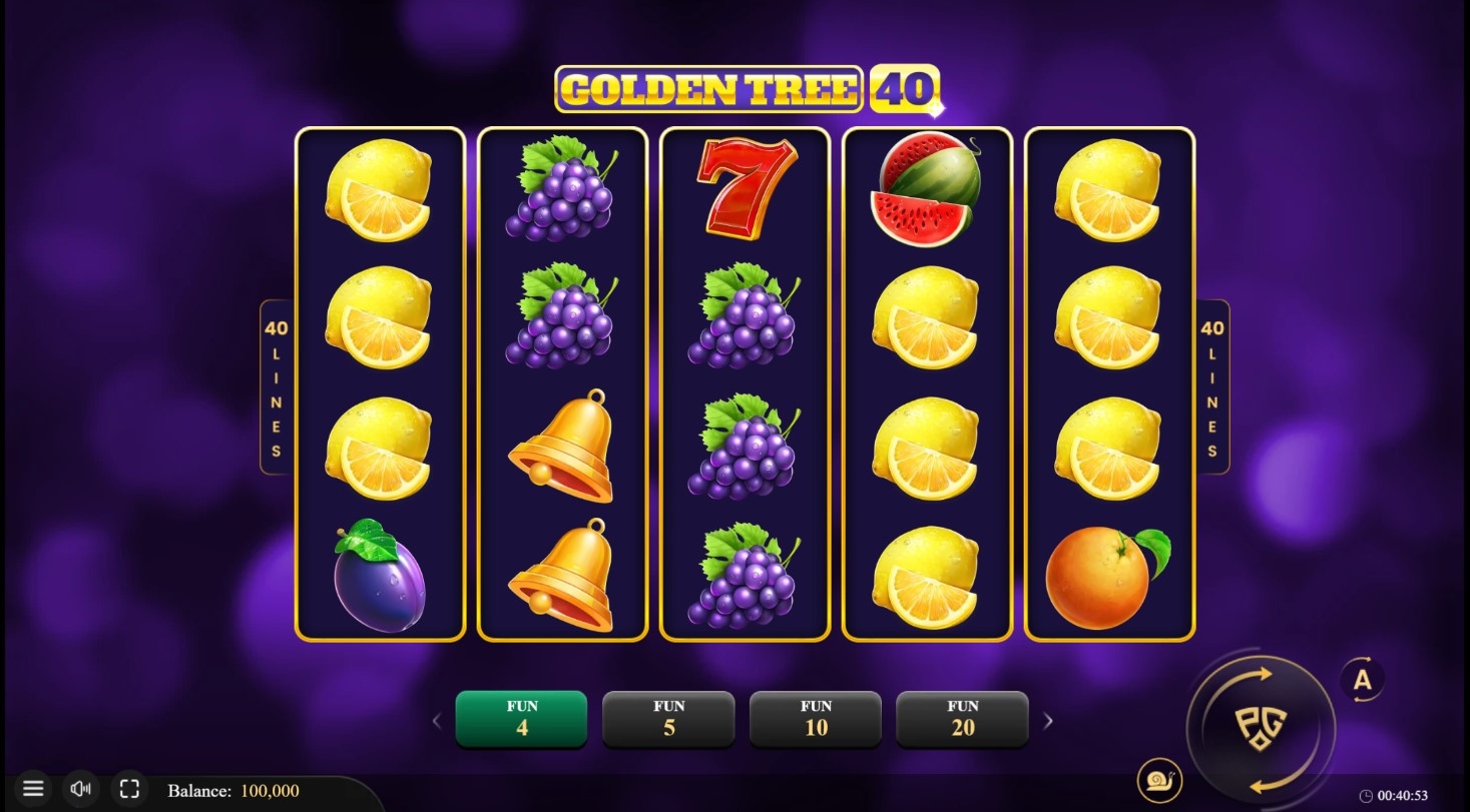 Golden Tree 40 Slot Gameplay