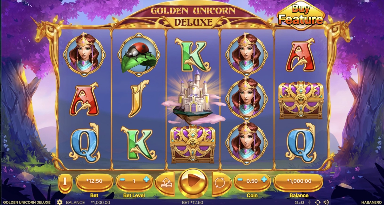 Golden Unicorn Deluxe Slot Gameplay
