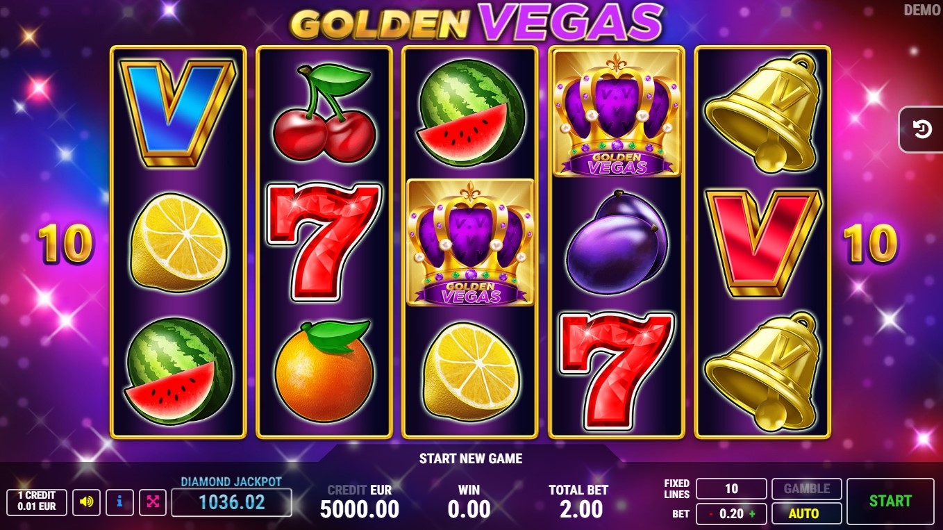 Golden Vegas Slot Gameplay