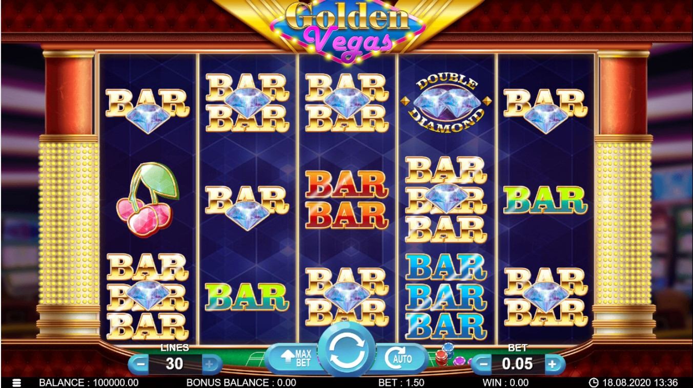 Golden Vegas Slot Gameplay