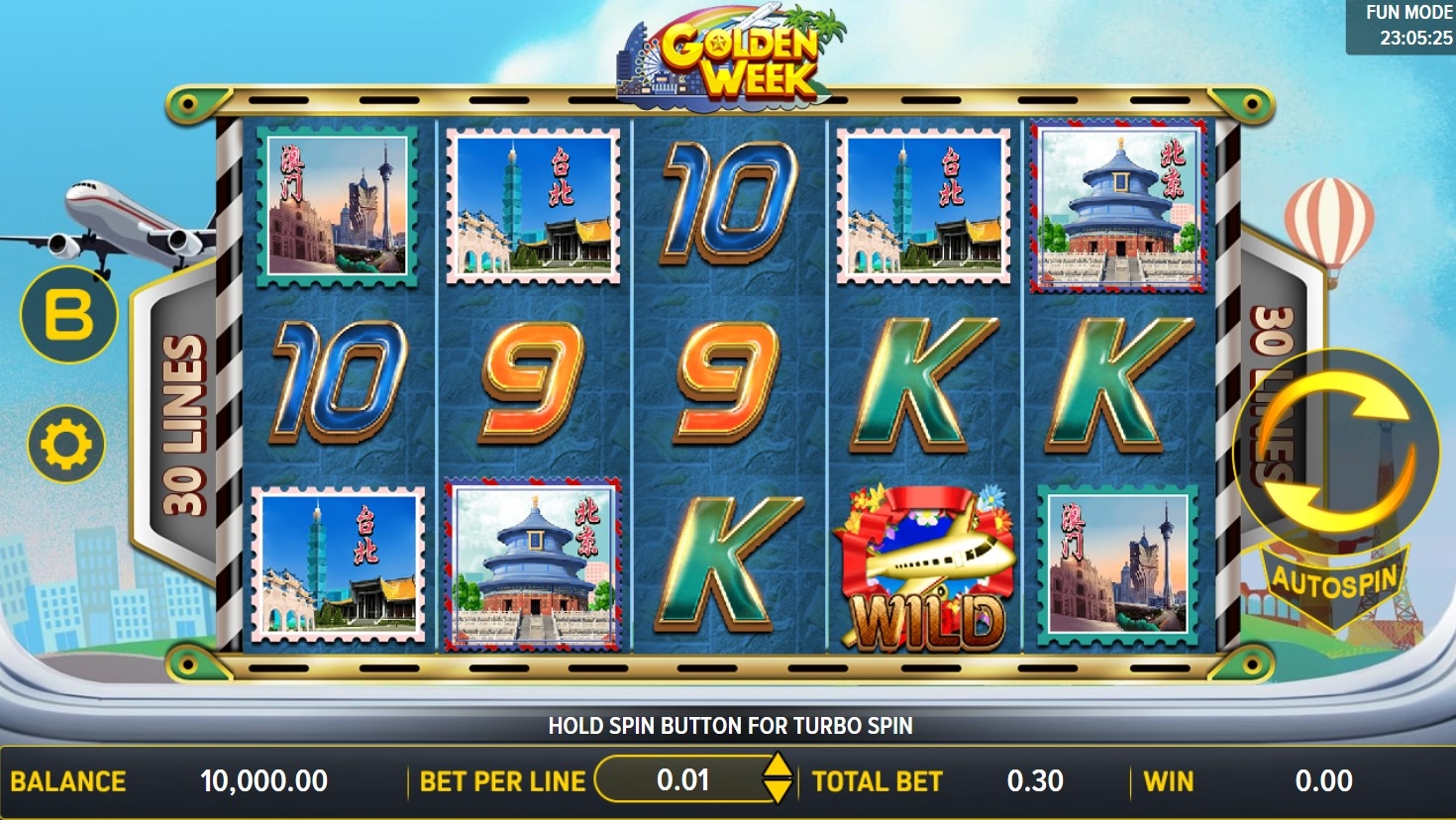 Golden Week (Aspect Gaming) Slot Gameplay