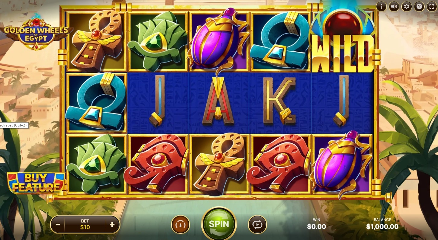 Golden Wheels of Egypt Slot Gameplay