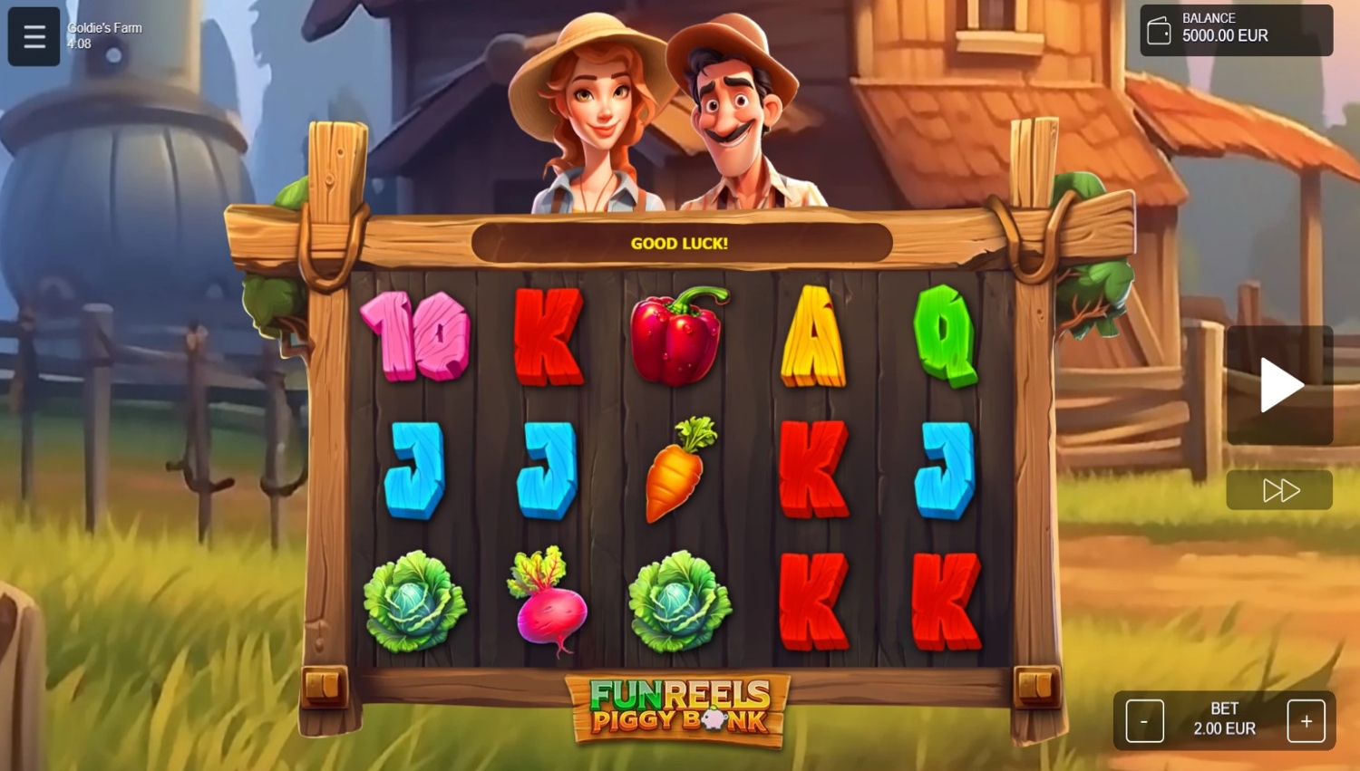 Goldie's Farm Slot Gameplay