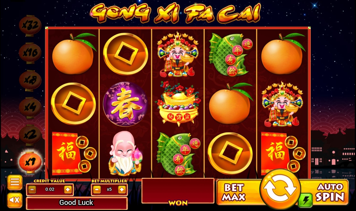 Gong Xi Fa Cai Slot Gameplay