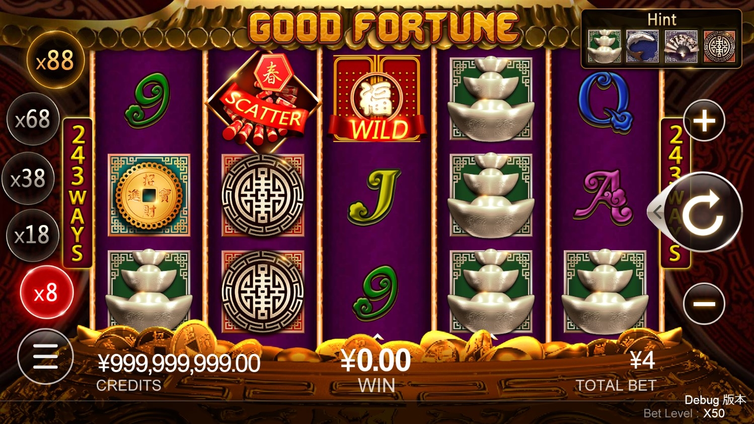 Good Fortune Slot Gameplay