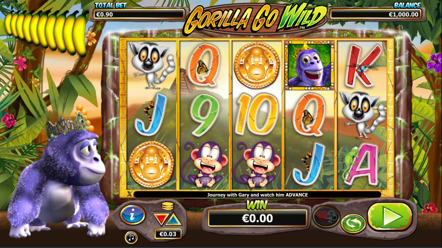 Gorilla Go Wild Slot Gameplay