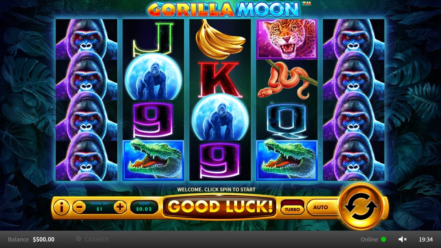 Gorilla Moon Slot Gameplay