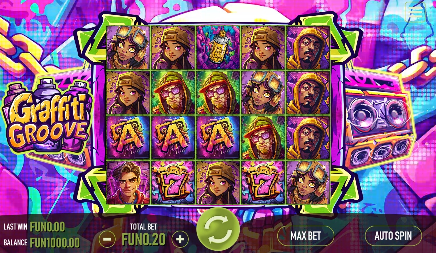 Graffiti Groove Slot Gameplay