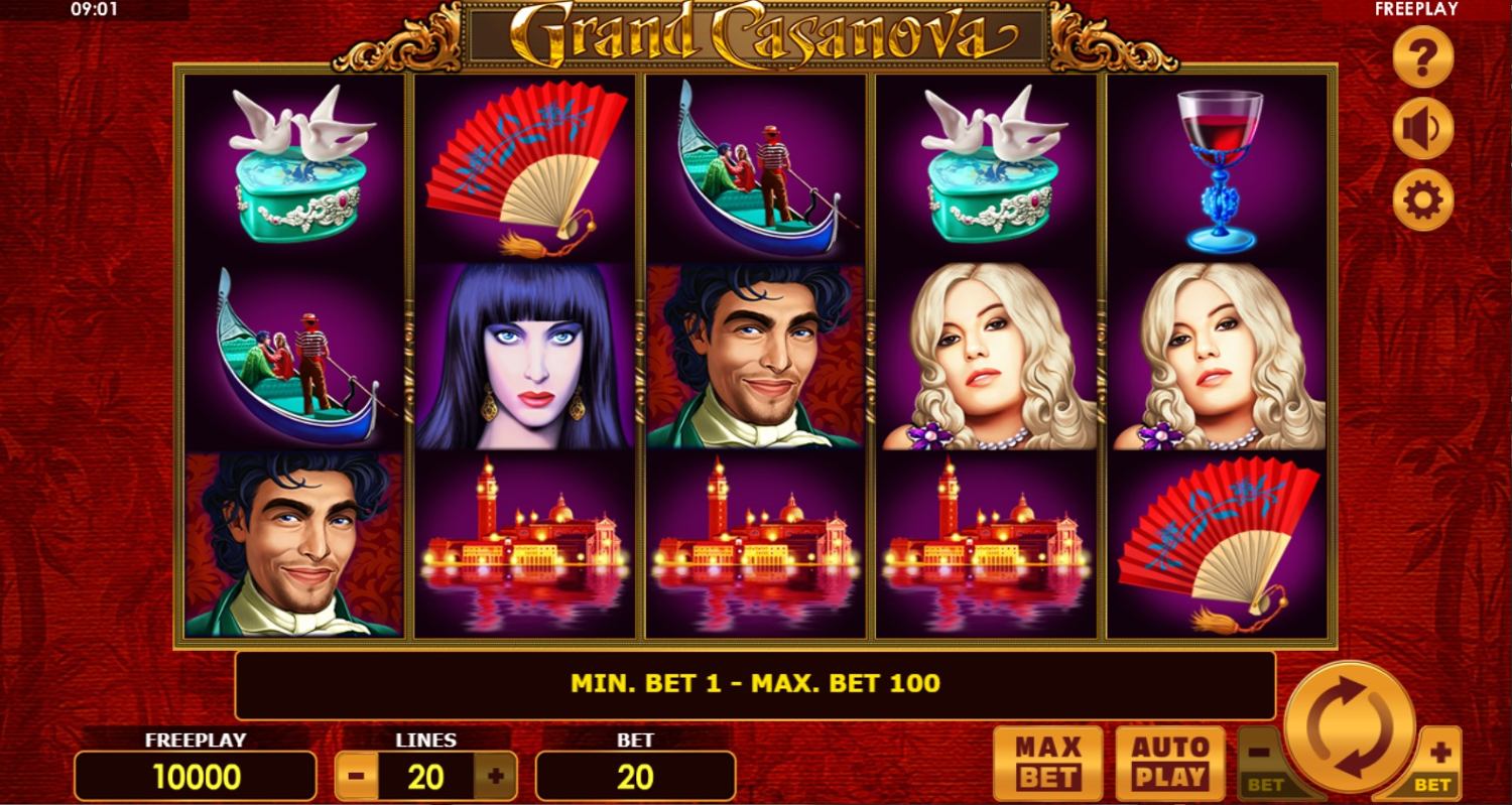 Grand Casanova Slot Gameplay